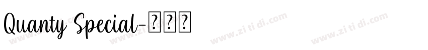 Quanty Special字体转换